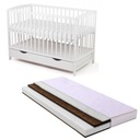 КРОВАТЬ СОСНА ОЛА С ЯЩИКОМ, БЕЛАЯ + матрас КПК