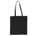 Холщовая сумка COTTON ECO SHOPPING Shopperbag черная с длинными ручками 140г