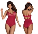 ROSALYNE Открытое красное боди Obsessive S/M
