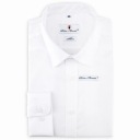 БЕЛАЯ РУБАШКА PIETRO MONNTI Запонка+пуговица 43/176-182 SLIM