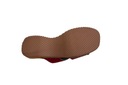 Dreváky drevené kožené lekárske topánky Clogers Dominujúca farba červená