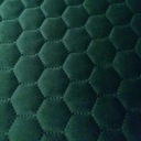 Зеленая стеганая бархатная обивочная ткань с шестиугольником