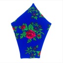 Poszetka niebieska FOLK ludowy JAKOŚĆprezent GÓRAL