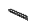 PATCH PANEL 12 PORT 1U 10&quot; KAT.6 CZARNY LANBERG Waga produktu z opakowaniem jednostkowym 0.4 kg