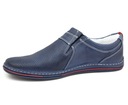 POLBUT BUTY SKÓRZANE WSUWANE POLSKIE 362P BLUE 41 Marka Polbut