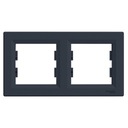 SCHNEIDER ASFORA RAMKA 2-KROTNA ANTRACYT