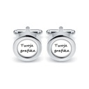 Элегантные запонки С СОБСТВЕННОЙ ГРАФИКОЙ