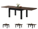 ROYAL Дуб Коричневый/Черный СТОЛ, РАСШИРЯЕМЫЙ ДО 2,7 м!