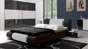 NOWOŚĆ ŁÓŻKO LUXURY 120x200 CZARNO-BIAŁE +POJEMNIK