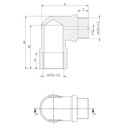 EMULADOR SEGUNDO LAMBDA SONDA LAMBDA ANGULAR COBRE AMARRILLO 