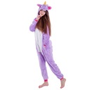 JEDNOROŻEC Fioletowy PIŻAMA Kigurumi Onesie Damskie Męskie L 165-174 cm