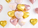 Фольгированный шар в форме сердца из розового золота на девичник HEL