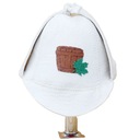 ШАПКА ДЛЯ САУНЫ, ВОЙЛОК, ТОЛСТАЯ, БЕЛАЯ ШЕРЛОК