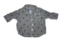 GAP детская рубашка с котами 0-3 мес 56-62