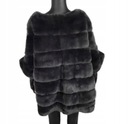 Пончо из меха кролика REX Oversize 36 S