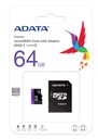 Adata microSDXC Premier 64GB UHS-1 class10 adapter