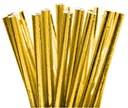 Золотые бумажные трубочки для питья