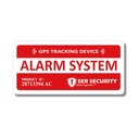 Защитная наклейка GPS ТРЕКЕР СИГНАЛИЗАЦИЯ DA16