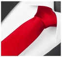 Узкий гладкий мужской галстук RED шириной 6 см с селедкой gs81