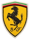 Нашивка FERRARI EMBROIDERED, тюнинговая нашивка EMBROIDERY