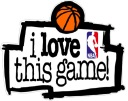 Наклейка на АВТОМОБИЛЬ НБА «Я ЛЮБЛЮ ЭТУ ИГРУ», 15X12 СМ