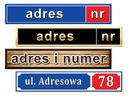 АДРЕСНАЯ ТАБЛИЧКА НОМЕР ДОМА табличка с номером улицы