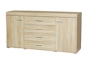 M34 КОМОД 140 см с 4 ящиками ШКАФ ДУБ SONOMA