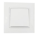 Одиночный переключатель с рамкой OSPEL ARIA 1 кпл.