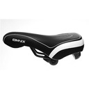 Велосипедное седло ONYX черное с белой полосой