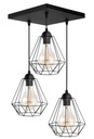 ПОТОЛОЧНЫЙ ПОДВЕСНОЙ СВЕТИЛЬНИК DIAMOND LOFT EDISON РЕТРО