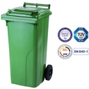 Nádoba na odpad a odpadky ATESTY Europlast Rakúsko - zelená 120L Materiál plast