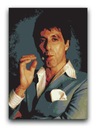 Człowiek z blizną OBRAZ 80x60 Scarface canvas
