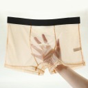 B100 Erotyczne przeźroczyste bokserki - L