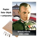 PORTRET ZDJĘCIE rtm. WITOLD PILECKI W ANTYRAMIE A3