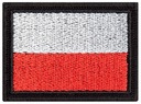 Нашивка с польским флагом на липучке MON 55/38