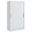 Шкаф купе BLANK 120 белый ПОЛКИ, вместительный