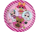 LOL SURPRISE бумажные ТАРЕЛКИ 23см 8шт розовый