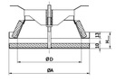 Анемостатный изолированный скандинавский клапан подачи воздуха, демпфирующая решетка 100 + рама