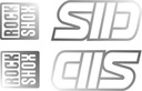 SID ROCK SHOX 133 C серебряная наклейка Амортизатор