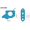 Подъемник руля со смещением 28 мм ZETA