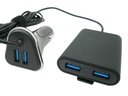 МОЩНОЕ АВТОМОБИЛЬНОЕ ЗАРЯДНОЕ УСТРОЙСТВО 4xUSB 4,8 А Передняя Задняя часть