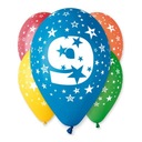 Воздушные шары на день рождения с принтом - Номер №9 - 5 шт.