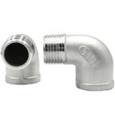 Колено с резьбой для ниппеля 3/4 дюйма из нержавеющей стали