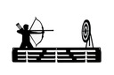 Вешалка для медалей Медальон ARCHERY
