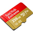 SanDisk microSDXC Extreme 256GB 190/130 MB/s A2 C10 V30 UHS-I U Model Extreme