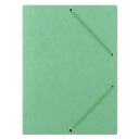 ПАПКА С ЛАСТИКОМ, КАРТОН, А4, СВЕТЛО-ЗЕЛЕНЫЙ