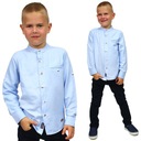 Элегантная РУБАШКА С ВОРОТНИКОМ-СТОЙКОЙ, Бриз, СИНИЙ 122