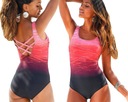 ЦЕЛЬНЫЙ МОДЕЛИРУЮЩИЙ КУПАЛЬНИК ЖЕНСКИЙ БОХО МОНОКИНИ L 40
