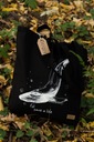 Dámska bavlnená kabelka čierna - Save a life Kolekcia Save a life