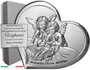 Серебряная КАРТИНА АНГЕЛ Подарок на Крещение + ГРАВИРОВКА